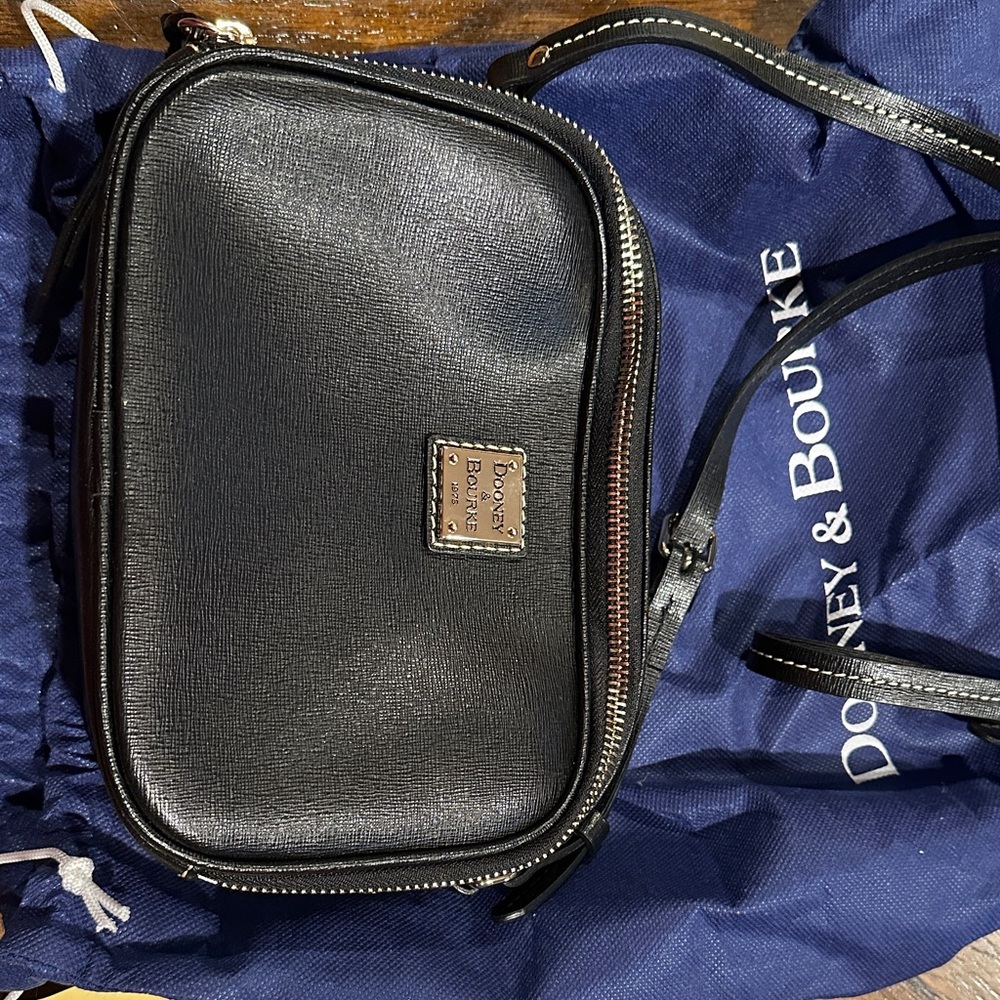 Dooney & Bourke Black Leather Crossbody Bag